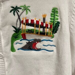 Classic Paradise by Tikiswag, Disney Jungle Cruise inspired embroidered cardigan